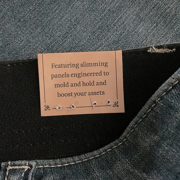 NWT NEW Democracy High Rise Slim Straight Distressed Jeans size 6 Ab technology - Picture 13 of 16